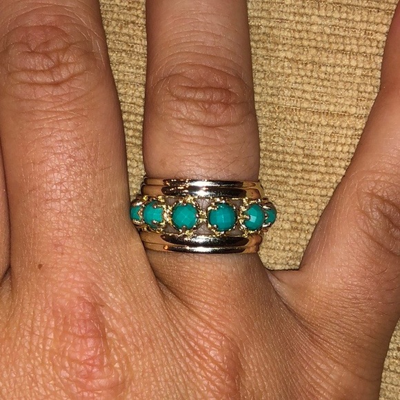 Kendra Scott Jewelry - Kendra Scott Teal Hayes Eternity Ring